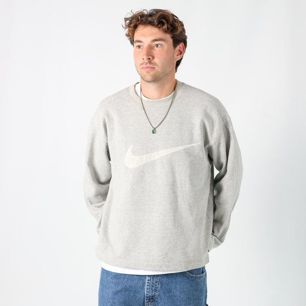 Grey y2ks Nike Sweatshirt (M)